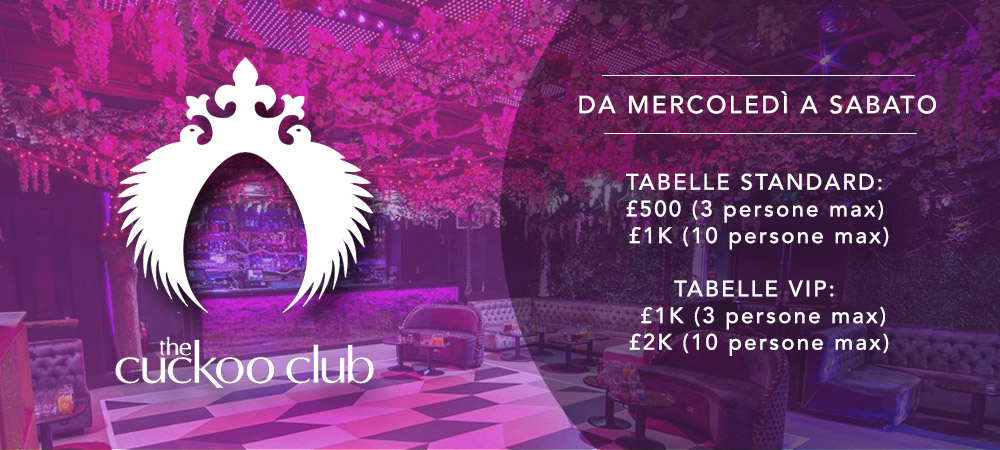 VIP Table Cuckoo Club